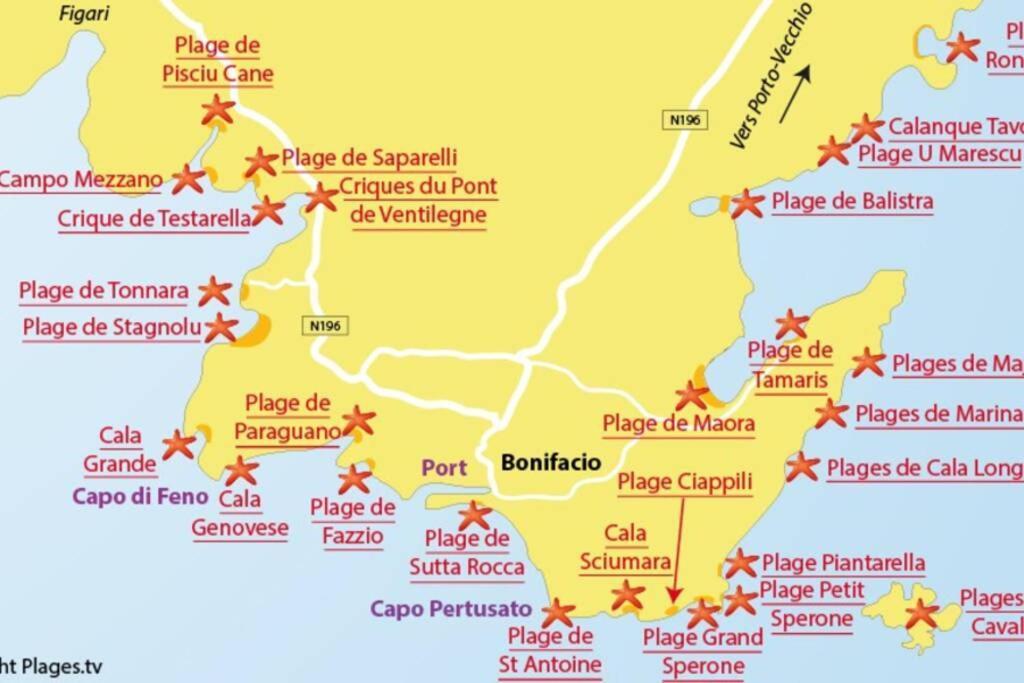 Bonifacio 3Mn Du Port! Villa Piscine Chauffee ,Clim,Wifi Eksteriør bilde